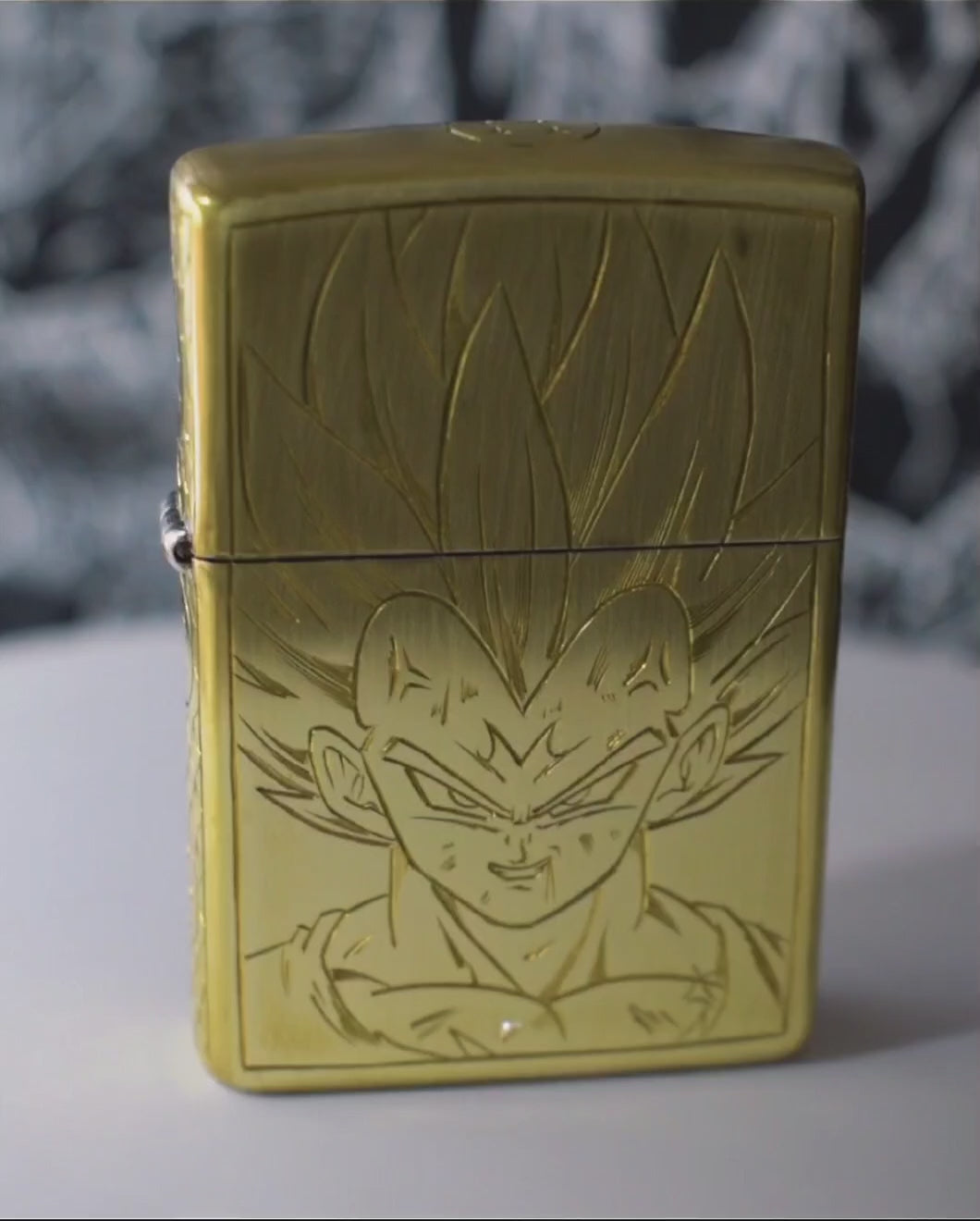 Encendedor Zippo, grabado a mano Goku y Vegeta Dragon ball Z